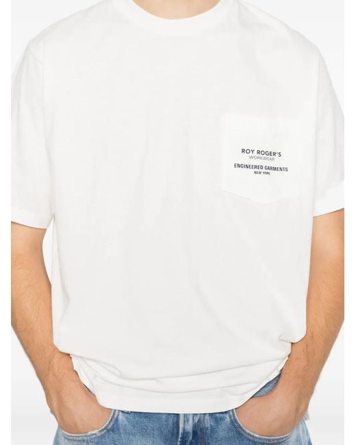 Roy Rogers White Logo-Print T-Shirt for men