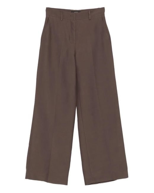 Weekend by Maxmara Gray Front-Pockets Trousers