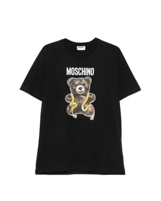 Moschino Black Teddy Bear Short-Sleeve T-Shirt for men