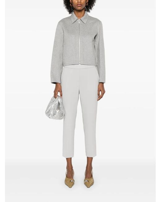 Theory White Treeca Pull-On Trousers