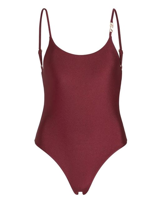 Karl Lagerfeld Red Essential Swimsuit