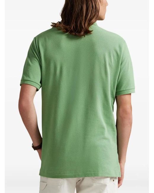 Polo Ralph Lauren Green Short Sleeve Knit Polo Shirt for men