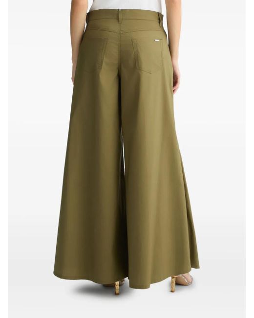 Liu Jo Green Flared Trousers