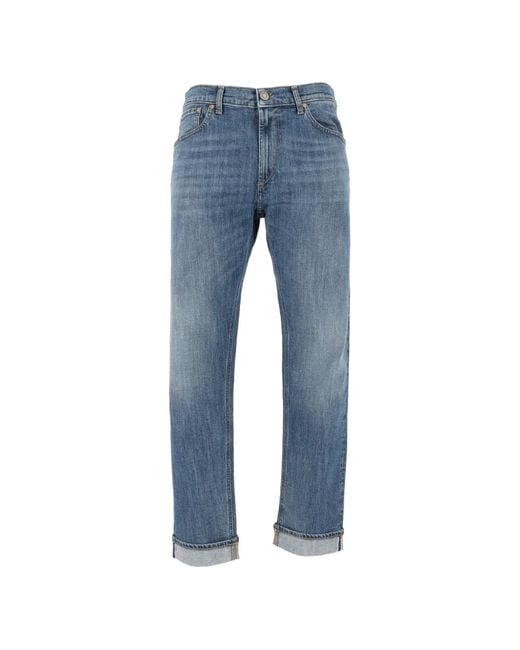 Tela Genova Blue Cosmy Retro Straight-Leg Jeans for men