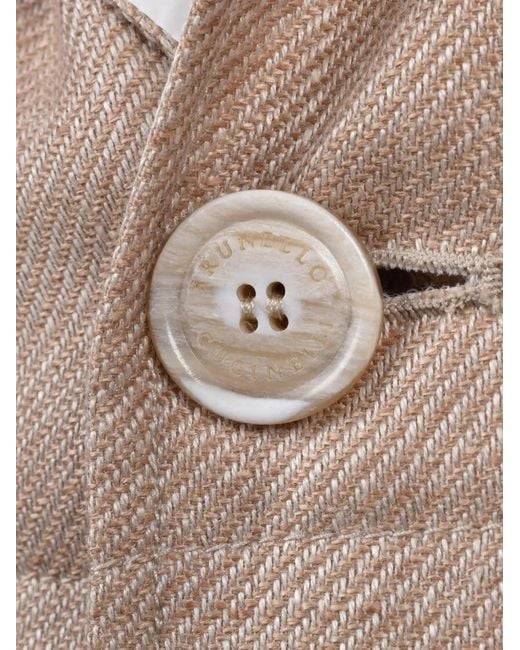 Brunello Cucinelli Natural Padded Button-Down Vest for men