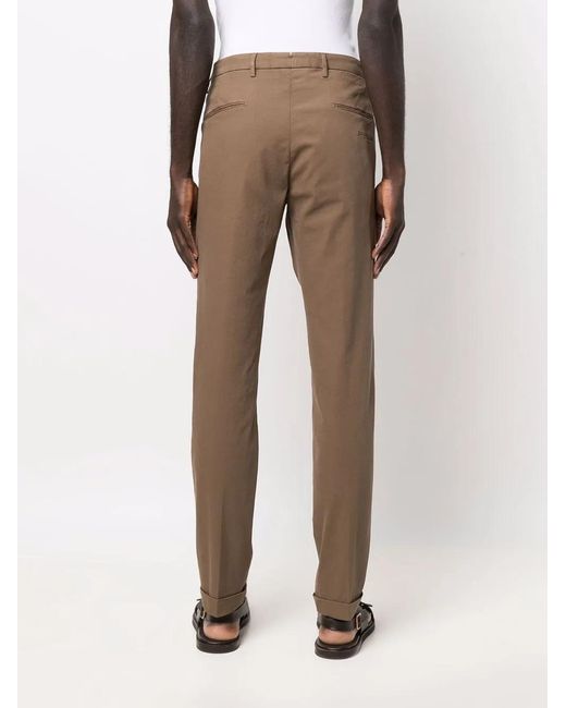 Briglia 1949 Brown Straight-Leg Tailored Trousers for men
