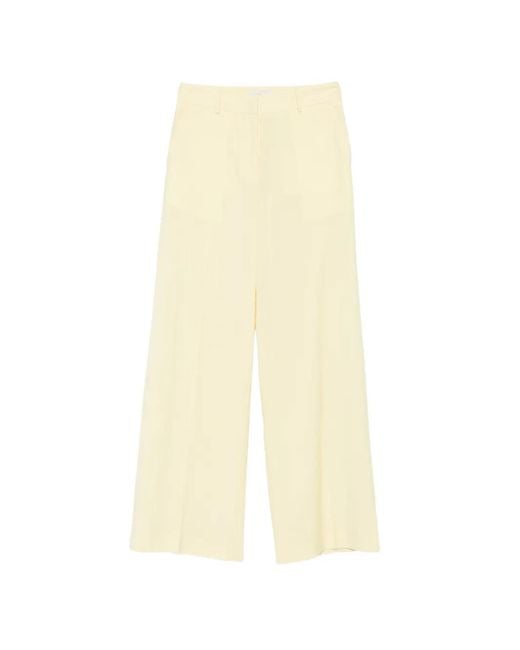 Manuel Ritz White Belt-Loops Tailored Trousers