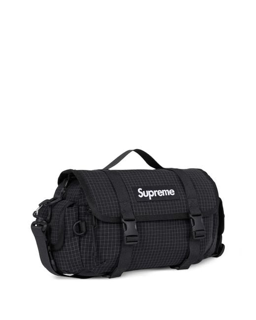 Supreme Mini Grid Duffle Bag in Black for Men | Lyst