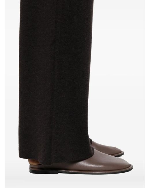P.A.R.O.S.H. Black Straight Hem Trousers