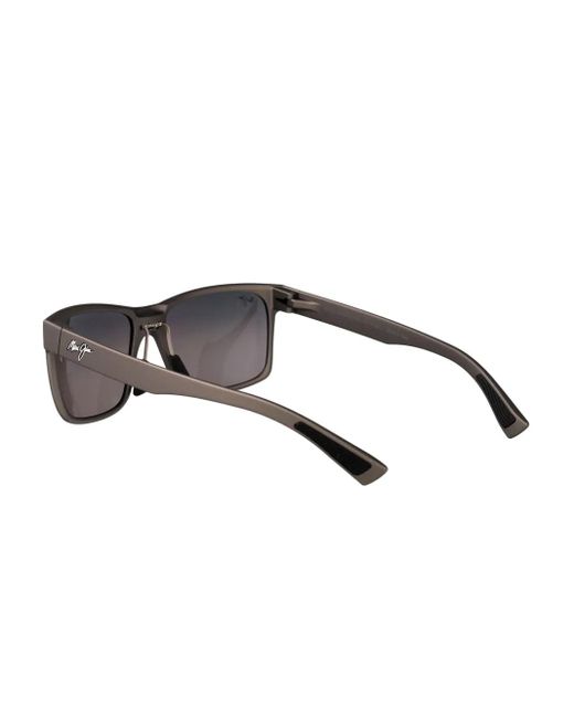 Maui Jim Gray Ho'Opili Rectangle-Frame Sunglasses for men