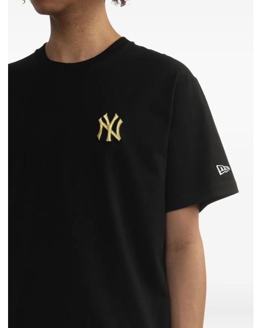 KTZ Black Embroidered Logo T-Shirt for men