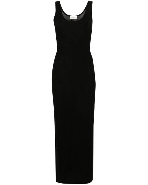 Saint Laurent Black Fine-knit Dress