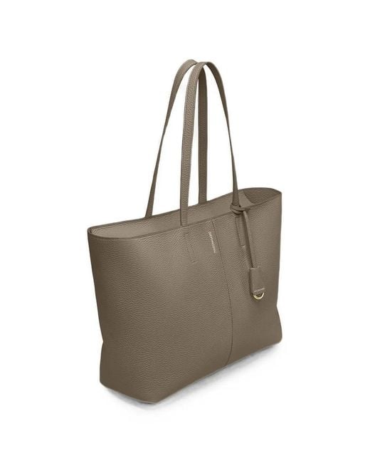 Maison De Sabre Brown Soft Zip-Top Tote Bag