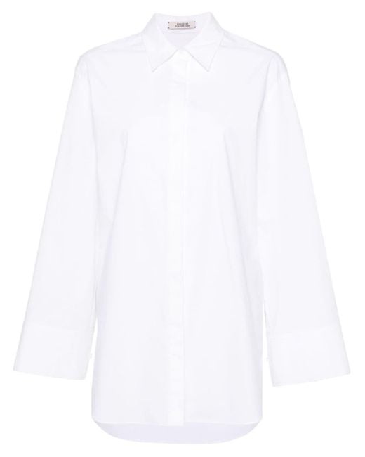 Camisa oversize con piñas bordadas Dorothee Schumacher de color White