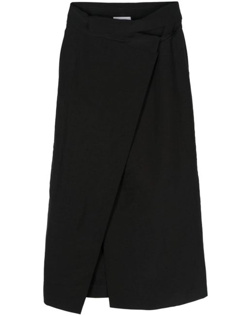 Christian Wijnants Black Sabieta Wrap-design Skirt
