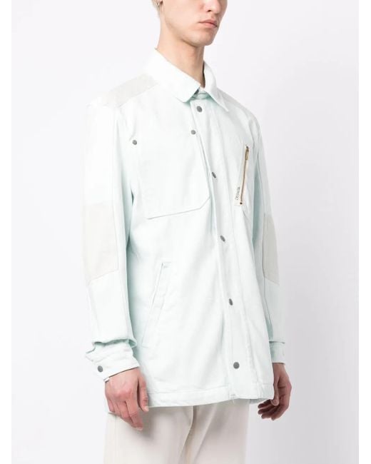 Objects IV Life White Multi-Pocket Shirt Jacket