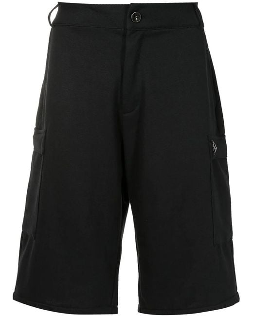 Amir Slama Black Cargo-Pocket Bermuda Shorts for men
