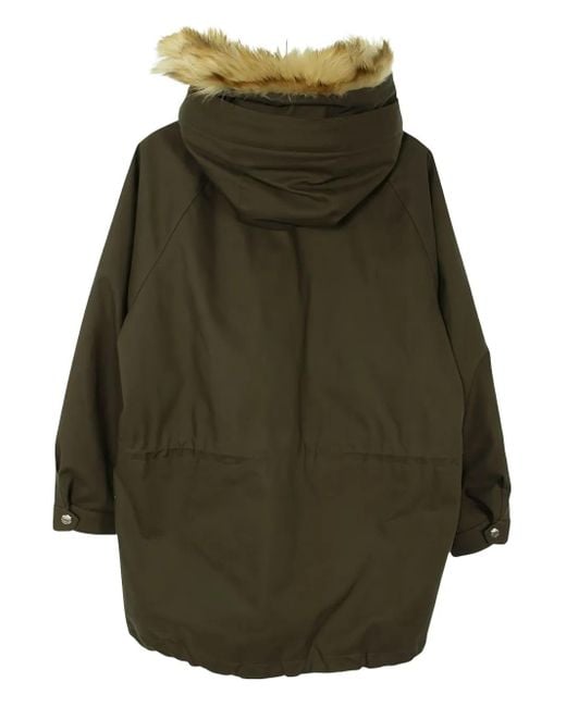 Mackintosh Green Faux-Fur-Trimmed Hooded Parka