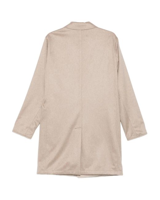 KIRED Natural Button-Fastening Collared Coat for men