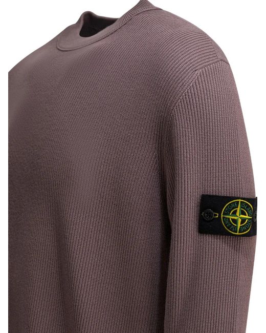 Pull À Détails De Patchs Stone Island pour homme en coloris Brown