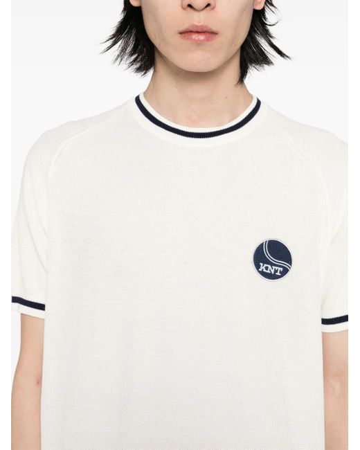 Kiton White Knt Sweater for men