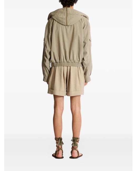 Balmain Natural Multi-Pocket Hooded Jacket for men