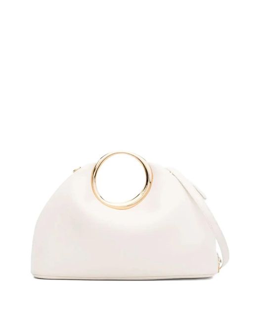Jacquemus Natural Le Calino Circular-Handle Tote Bag