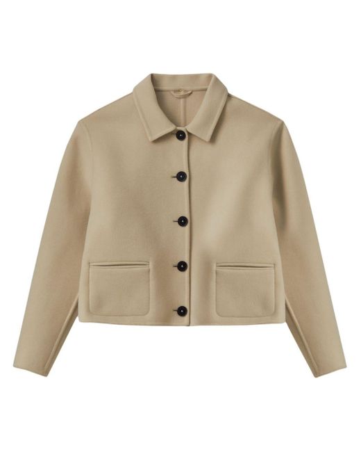 Closed Natural Doubleface Button-up Jacket