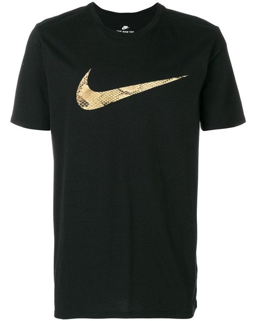 Nike Swoosh Snakeskin Print T-shirt in Black for Men | Lyst Australia
