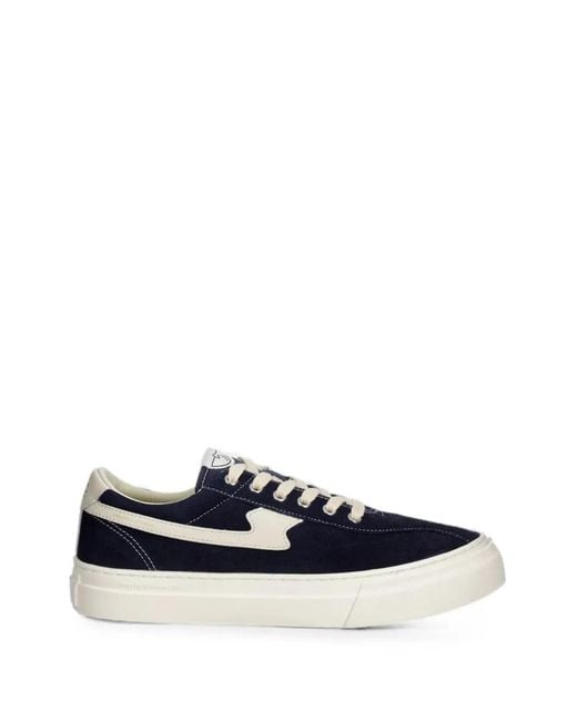 Stepney Workers Club White Dellow S-Strike Cup Suede Logo-Patch Sneakers for men