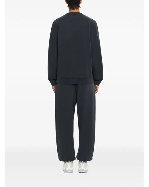 Off-White c/o Virgil Abloh Black Laundry Off Stamp Oversized Crewneck