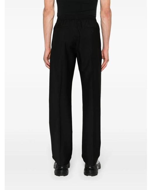 Givenchy Black Mid-Rise Tapered Trousers for men