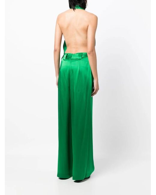 Tom Ford トム・フォード ホルターvネック ジャンプスーツ Green