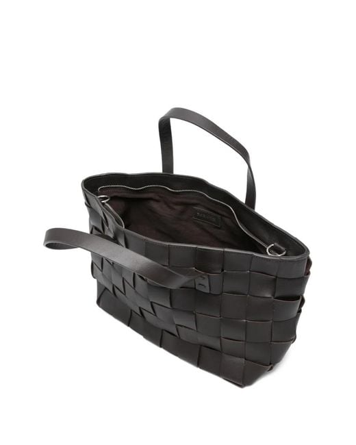 P.A.R.O.S.H. Black Sac Cabas En Cuir