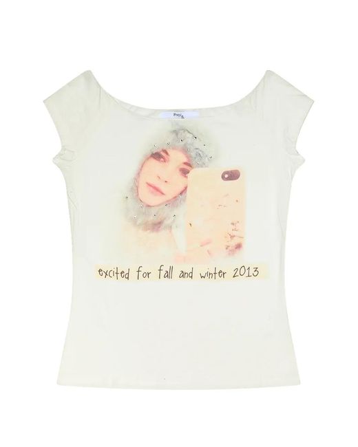 PRAYING White 2013 Graphic-Print T-Shirt for men