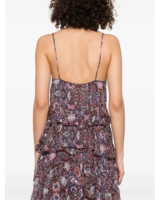 Blusa Briara di Isabel Marant in Purple