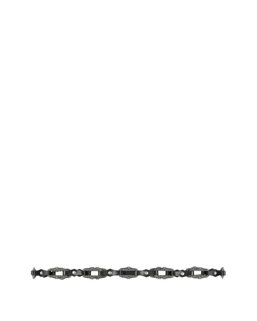Ba&sh White Baptiste Embellished Chain Belt