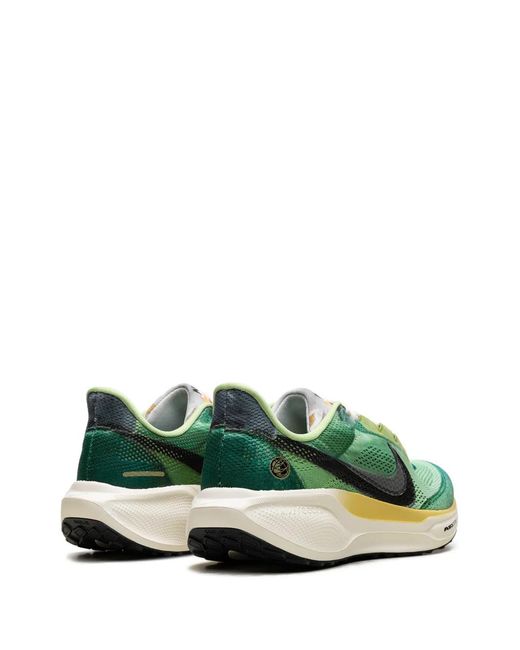 Nike Green Air Zoom Pegasus 41 Lace-Up Sneakers