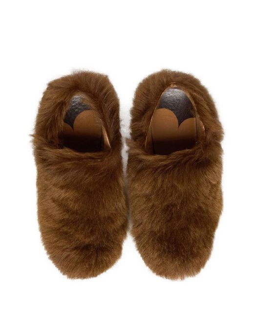 AMI Brown Long Hairs 1509 Mule Sneakers