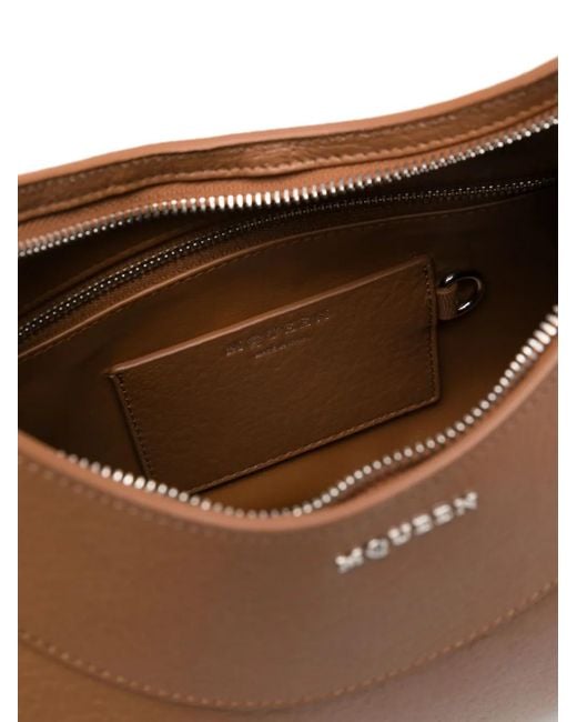 McQueen Brown Cross-Bar Tote Bag