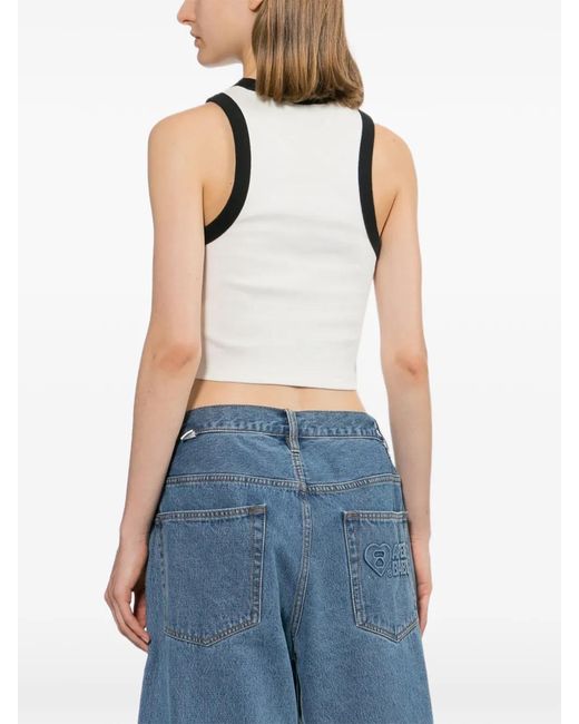 AAPE BY A BATHING AP Black Logo Tank Top
