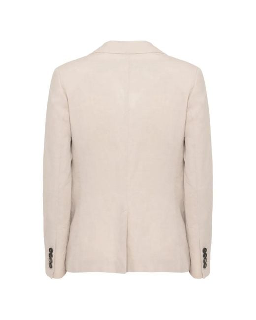 Rrd Natural Notched-Lapel Breasted Jacket