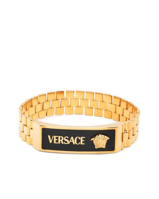 medusa enamel logo bracelet