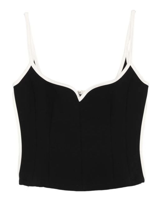 Paris Georgia Black Heart-Shaped Top