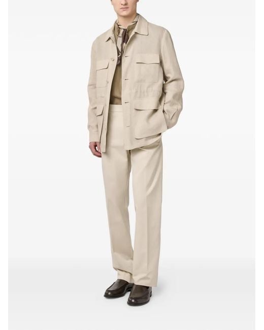 Tod's Natural Multiple-Pocket Field Jacket for men