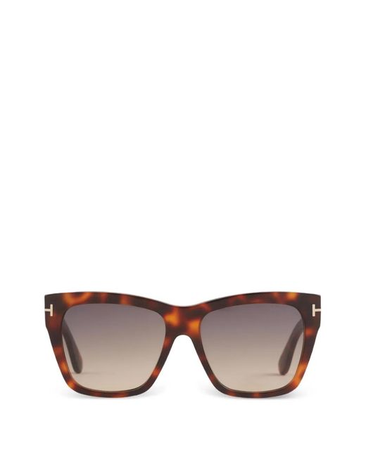 Tom Ford Brown Square-Frame Sunglasses