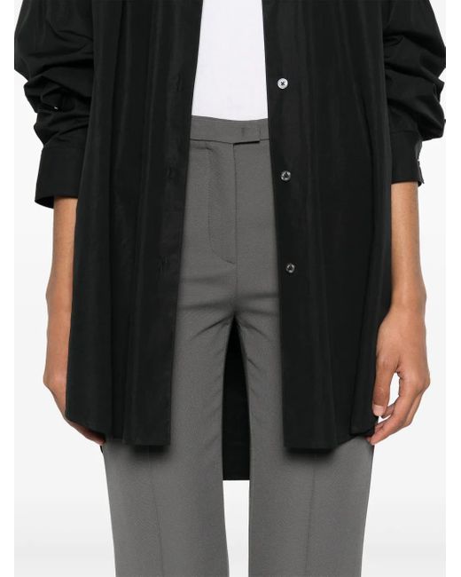 Blanca Vita Gray Ausgestellte Pleomele Cropped-Hose