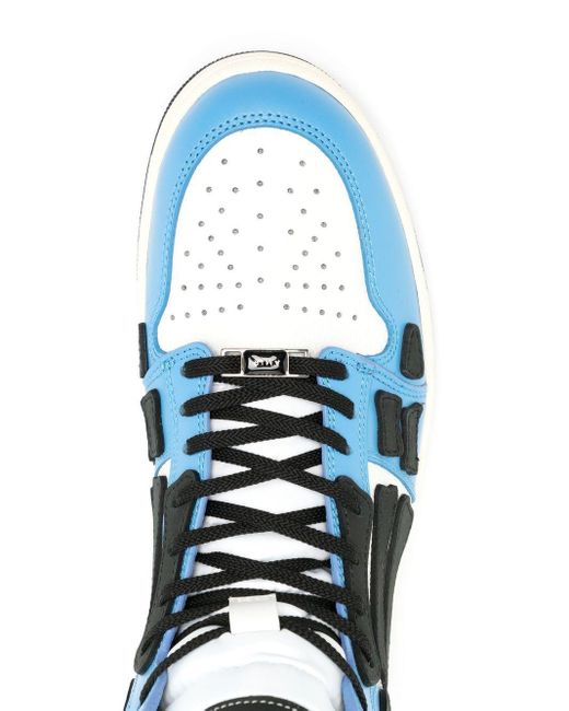 Amiri Blue Skel Top Hi Leather Sneakers for men