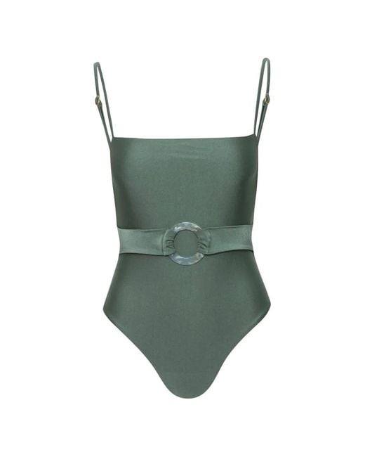 Baobab Green Alba Belted Swimsuit