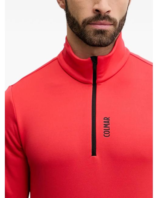 Colmar Red Zip Turtleneck Sweater for men